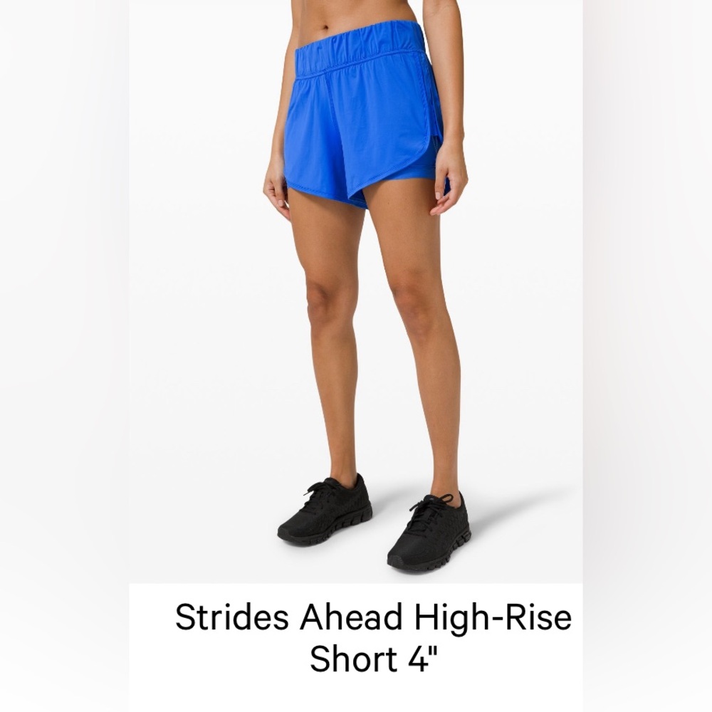 lululemon Strides Ahead High-Rise Short 4”